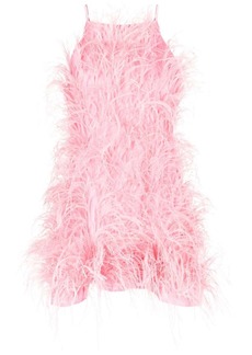 Cult Gaia Shannon ostrich feather dress