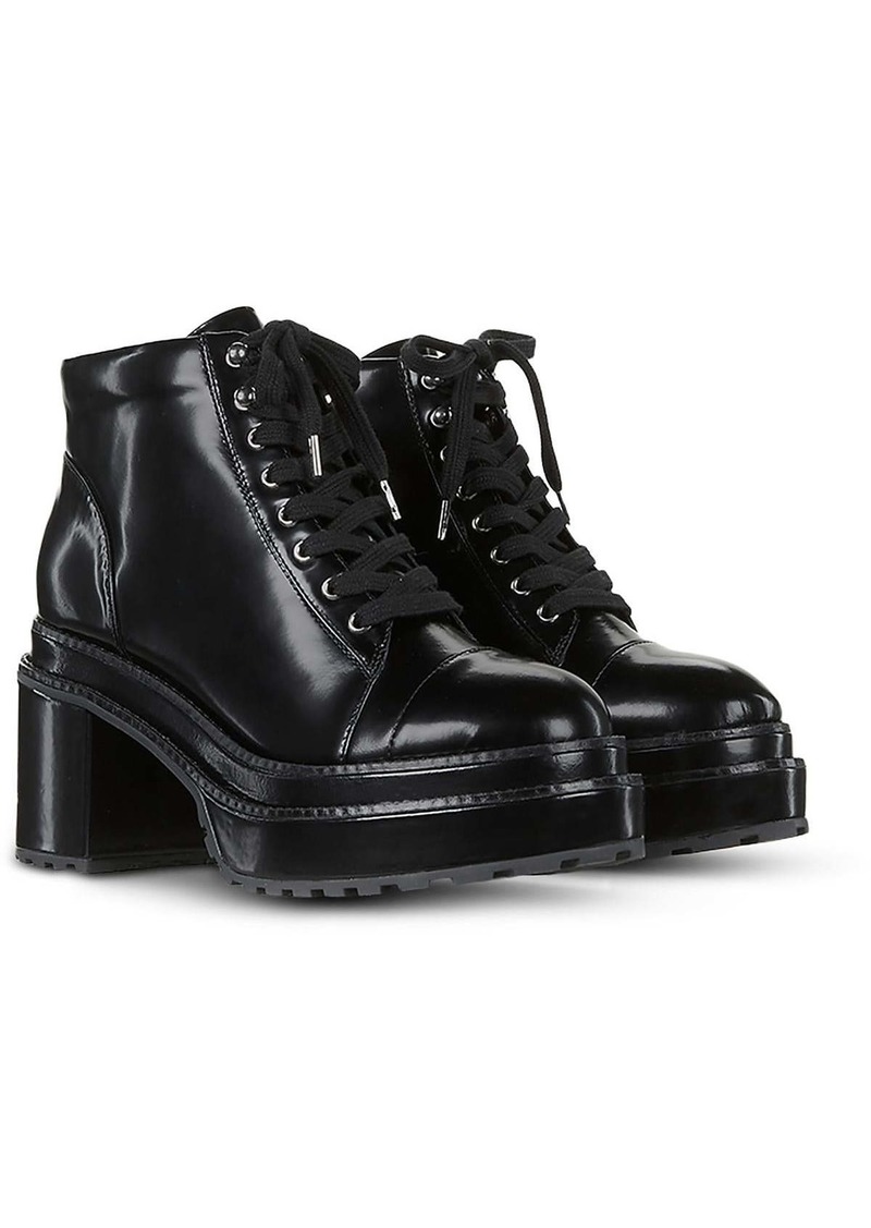 Cult Gaia Womens Leather Platform Ankle Boots