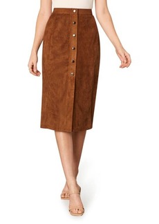 cupcakes and cashmere Janis Faux Suede Skirt in Antelope at Nordstrom