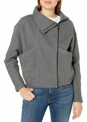 cupcakes and cashmere Women's Brin French Terry Jersey Moto Dolman Jacket