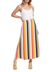 cupcakes and cashmere Pippa Striped Midi Skirt