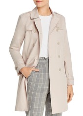 cupcakes and cashmere Women Cydney Double Breasted Cotton Trench  MD