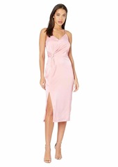 cupcakes and cashmere Women's Aquila Satin Wrap Dress with Slit