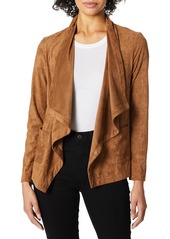 cupcakes and cashmere Women's Buckingham Faux Suede wrap Jacket