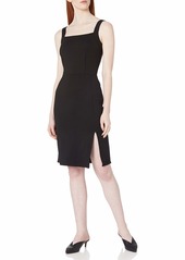 cupcakes and cashmere Women's Cardiff Ponte Dress with Slit  Extra Small