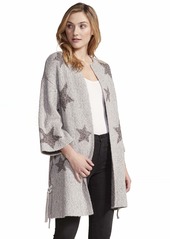 cupcakes and cashmere Women's Etoile Star Jacquard Cardigan with lace up Sides