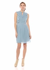 cupcakes and cashmere Women's Hastings Ruffle Detailed Fit and Flare Dress