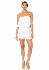 cupcakes and cashmere Women's Malibu Embroidered Gauze Romper