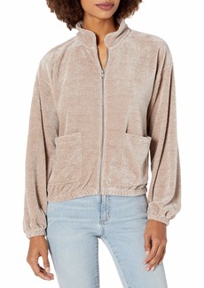 Cupcakes and Cashmere Women's mikalina chenile Knit Puff Sleeve Jacket