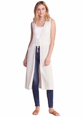 cupcakes and cashmere Women's Mirage tie Front Duster Vest