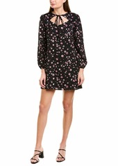 cupcakes and cashmere Women's Odele Printed Crepon A-line Dress with Neck tie Detail