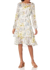 cupcakes and cashmere Women's Rome Floral Printed Midi Dress