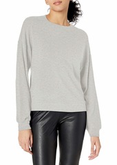 cupcakes and cashmere Women's Seattle Emily's Favorite Sweatshirt Bubble Sleeve Crew Heather ash
