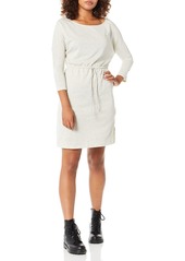 Cupcakes and Cashmere Women's Senna Boatneck French Terry Dress with Slits Heather ash Extra Small