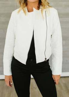 cupcakes and cashmere Rio Moto Jacket In Ivory