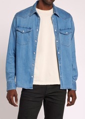 Current/Elliott Classic Western Denim Snap-Up Shirt