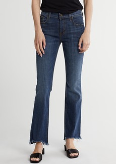 Current/Elliott Raw Hem Bootcut Jeans in Voyager Wash at Nordstrom Rack