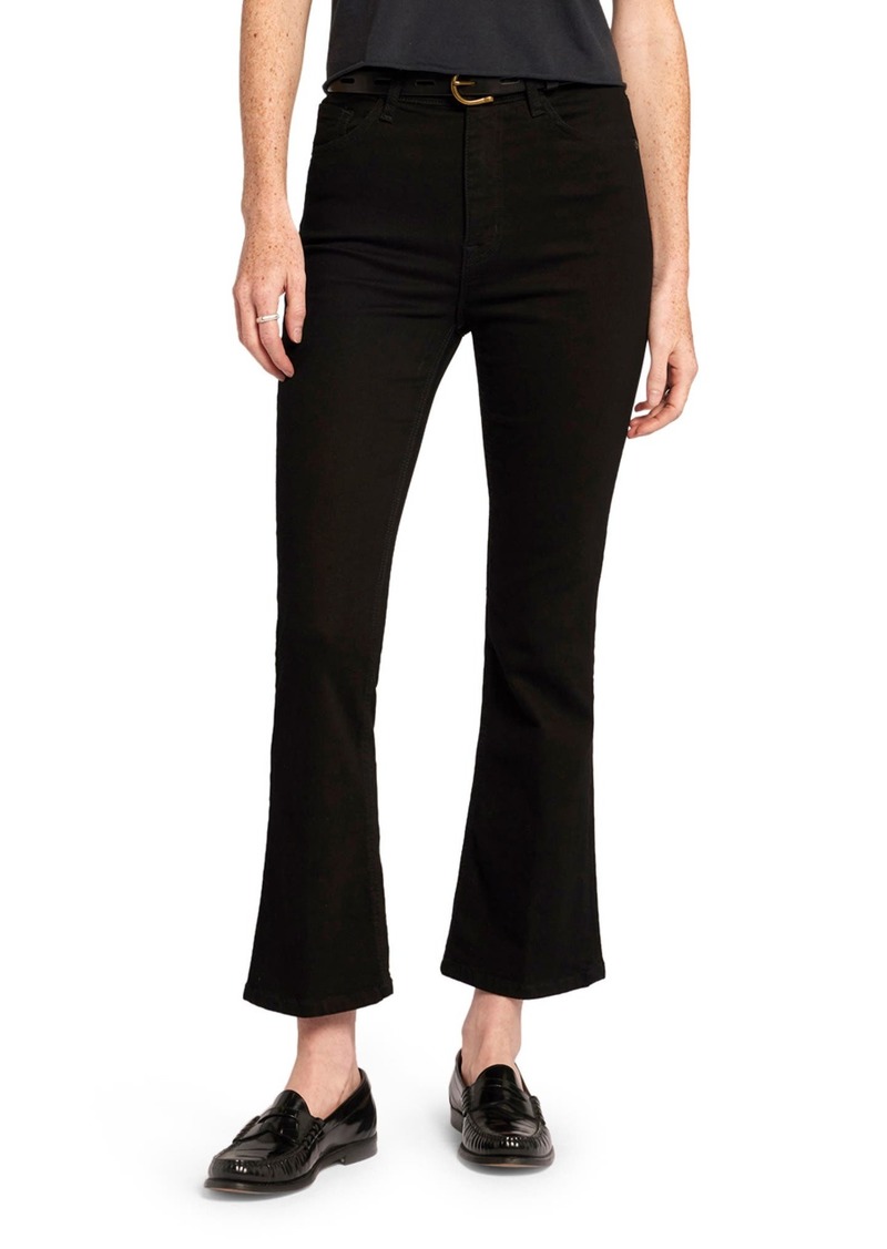 Current/Elliott The Boulevard High Waist Bootcut Jeans in Obsidian at Nordstrom Rack