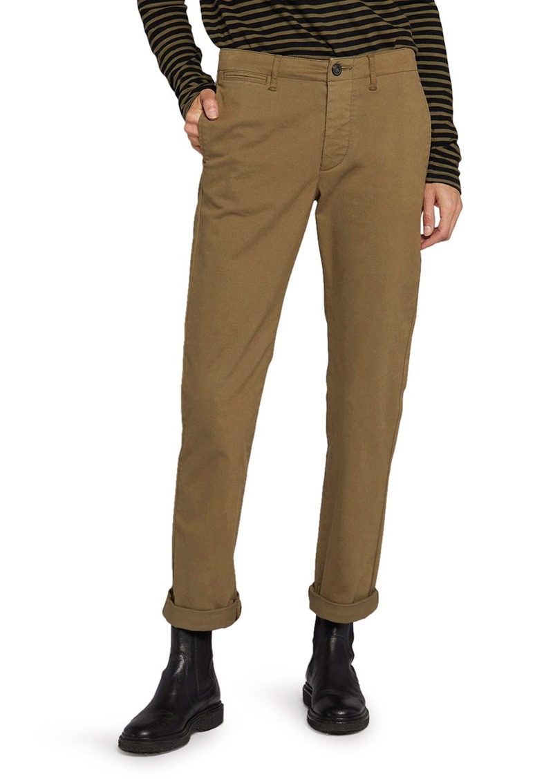 Current/Elliott The Captain Stretch Cotton Pants in Basil at Nordstrom Rack