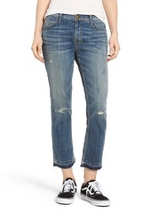 Current/Elliott The Cropped Straight Released Hem Jeans in Borrego at Nordstrom