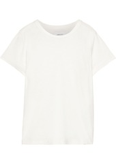 Current/elliott Woman The Retro Crew Pima Cotton-jersey T-shirt Off-white