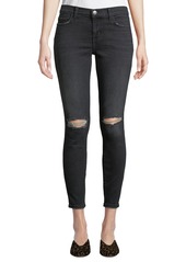 Current/Elliott The Stiletto Distressed Ankle Skinny Jeans