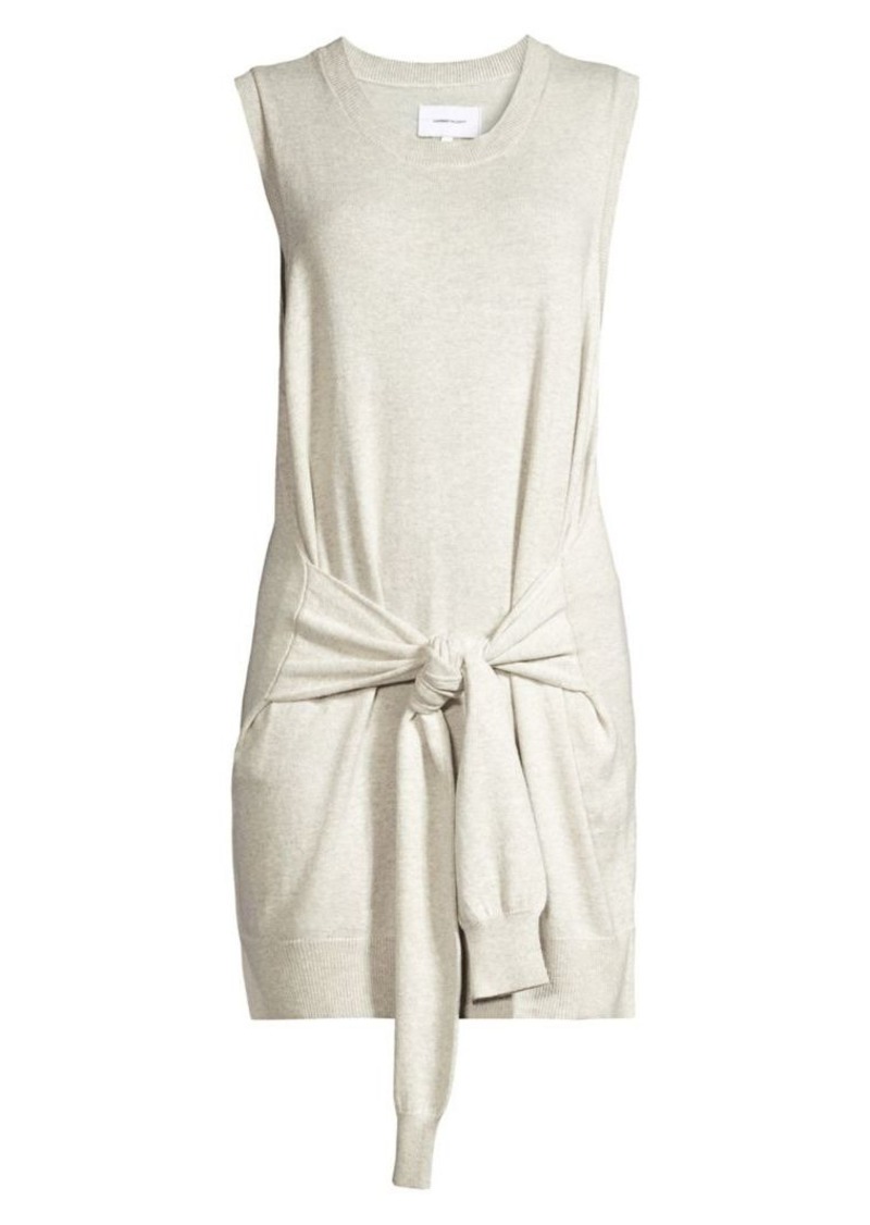 The Suns Out Cashmere-Blend Tie Sweater Dress