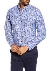 Cutter & Buck Anchor Classic Fit Tossed Print Button-Down Shirt