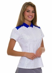 Cutter & Buck Annika Women's Drytec Moisture Wicking UPF 50+ Cap Sleeve Jersey Polo Shirt