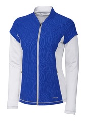 Cutter & Buck Annika Women's Weathertec Long Sleeve Hybrid Full Zip Jacket with Pockets