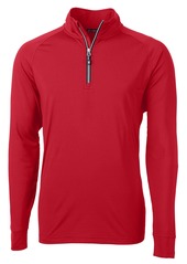 Cutter & Buck Long Sleeve Adapt Eco Knit Stretch Recycled Mens Big and Tall Quarter Zip Pullover  3XT