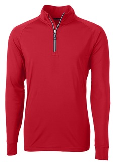 Cutter & Buck Long Sleeve Adapt Eco Knit Stretch Recycled Mens Big and Tall Quarter Zip Pullover  2XT