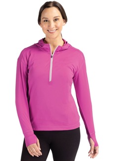 Cutter & Buck Daybreak Eco Recycled Womens Half Zip Hoodie