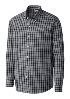 Cutter & Buck Discovery Park Plaid Button-Down Shirt in Black at Nordstrom Rack