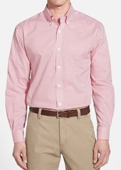 Cutter & Buck 'Epic Easy Care' Classic Fit Wrinkle Free Tattersall Plaid Sport Shirt in Red at Nordstrom