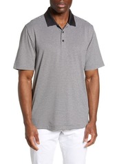 Cutter & Buck Forge DryTec Stripe Performance Polo in Black at Nordstrom