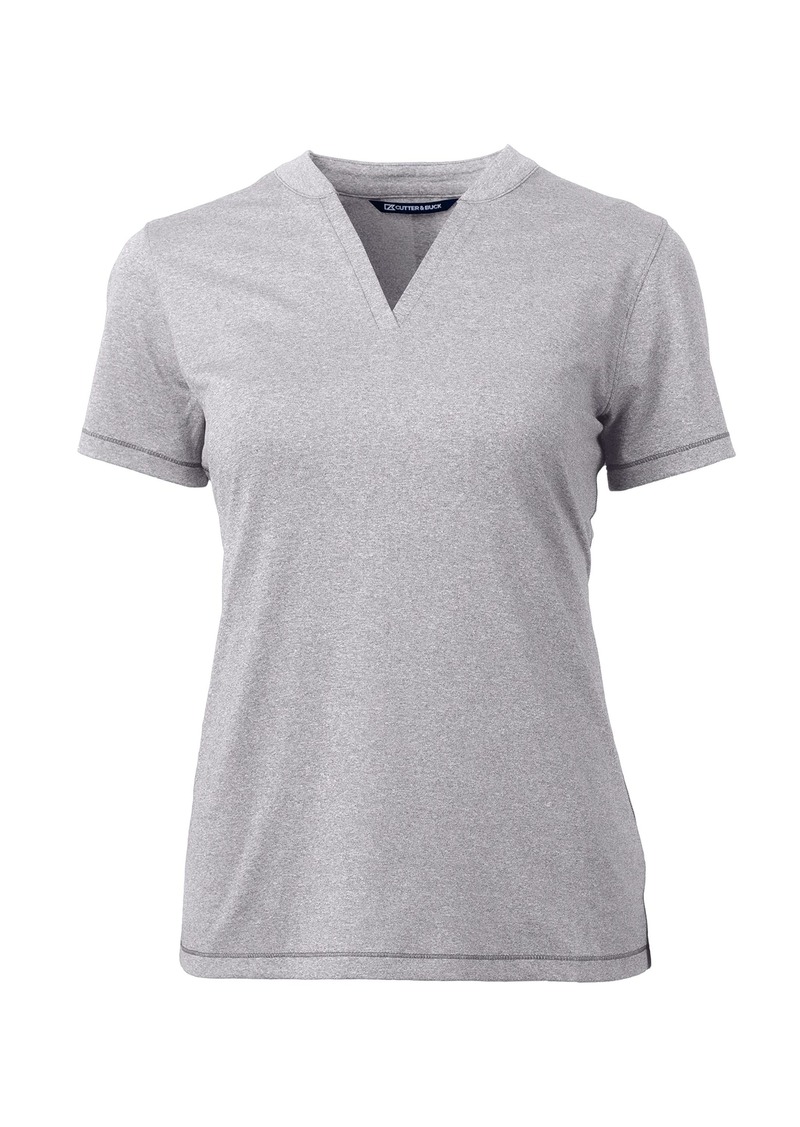 Cutter & Buck womens Forge Heathered Stretch Blade Top Polo Shirt   US