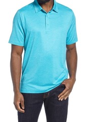 Cutter & Buck Forge Stretch Wave Print Polo Shirt in Submerge Heather at Nordstrom
