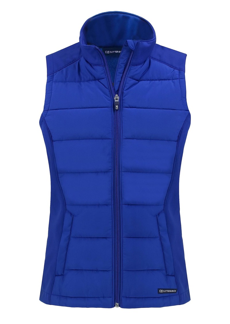 Cutter & Buck Ladie's Evoke Hybrid Eco Softshell Recycled Womens Full Zip Vest