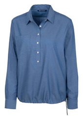 Cutter & Buck Ladies' Windward Twill Long Sleeve Popover Shirt