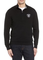 Cutter & Buck Las Vegas Raiders Lakemont Regular Fit Quarter Zip Sweater