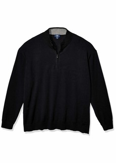 Cutter & Buck Men's Big & Tall Machine Washable Lakemont Half-Zip Sweater  B