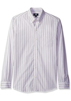 Cutter & Buck mens Big and Tall L/S Leon Stripe Button Down Shirt   US