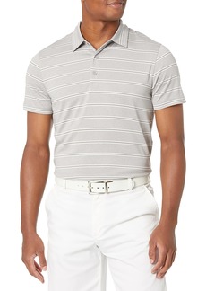 Cutter & Buck Men's Drytec UPF 50+ Forge Heather Stripe Tailored Fit Polo Shirt