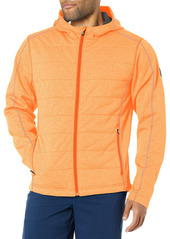 Cutter & Buck Men's Insulated and Quilted Altitude Full Zip Hooded Fleece Jacket