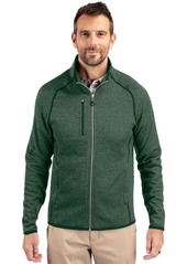 Cutter & Buck Men's Mainsail Sweater-Knit Full Zip Jacket - Liberty navy heather