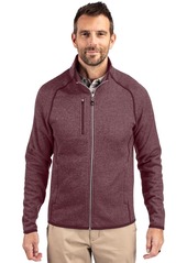 Cutter & Buck Men's Mainsail Sweater-Knit Full Zip Jacket - Liberty navy heather