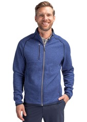 Cutter & Buck Men's Mainsail Sweater-Knit Full Zip Jacket - Liberty navy heather