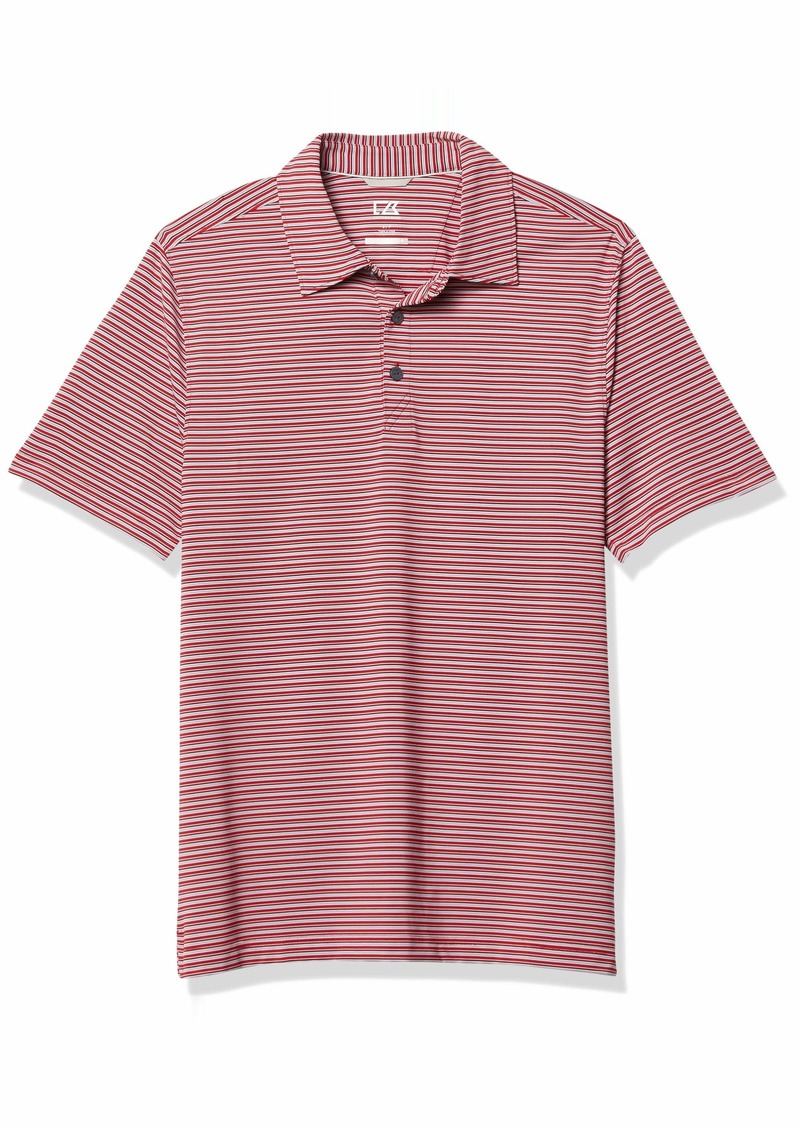 Cutter & Buck Men's Moisture Wicking 50+ UPF Division Stripe Polo Shirt