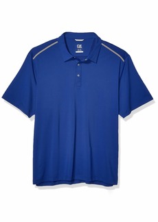 Cutter & Buck Men's Moisture Wicking 50+ UPF Fusion Snap Placket Polo Shirt